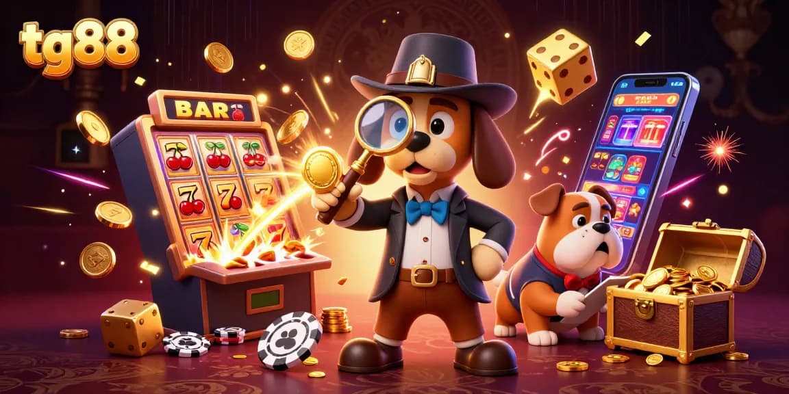 Play thrilling games with tg88 as a detective finds poker clues amidst explosive casino elements.