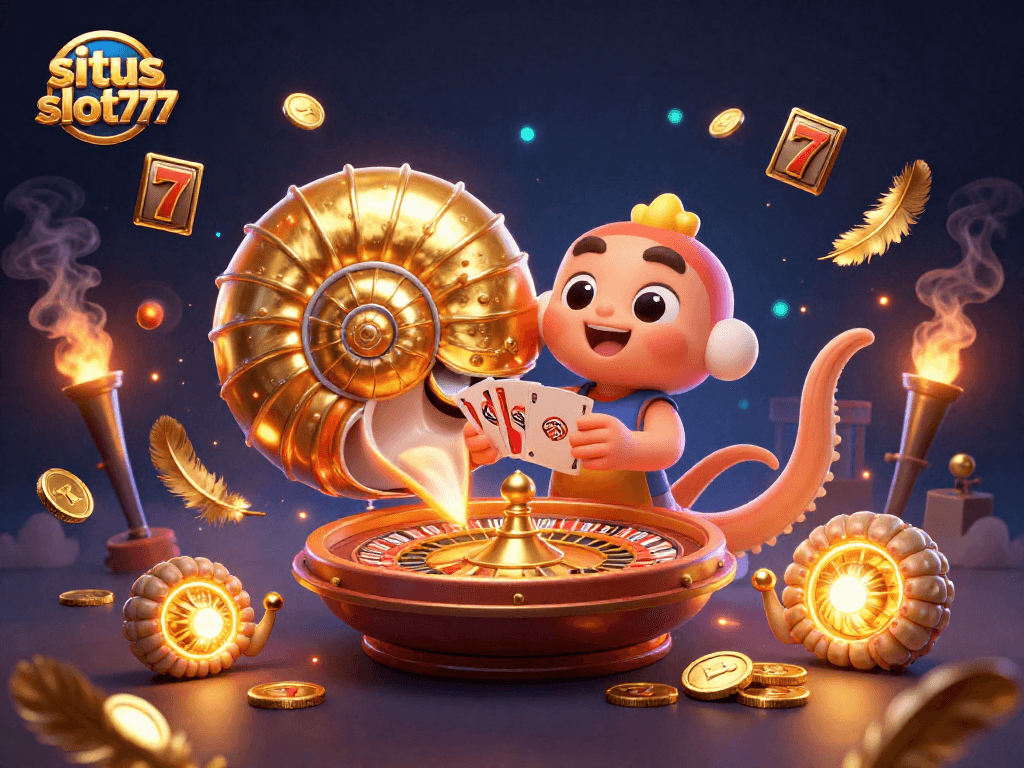 Situs slot777 offers thrilling gameplay with a giant nautilus and stunning slot elements.