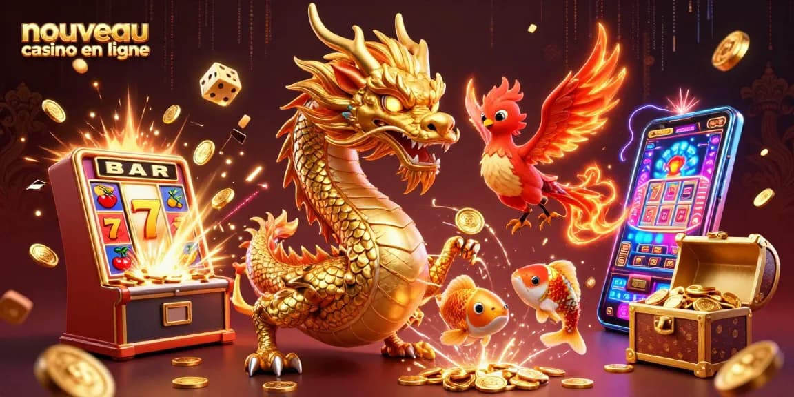 Jouer au nouveau casino en ligne avec des dragons et des phoenix dans un monde vibrant.