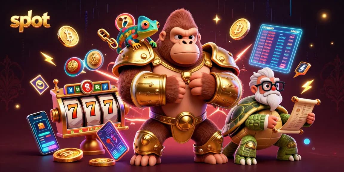 Engage in immersive slot gaming with vibrant characters and rich visual effects in this casino-themed illustration.