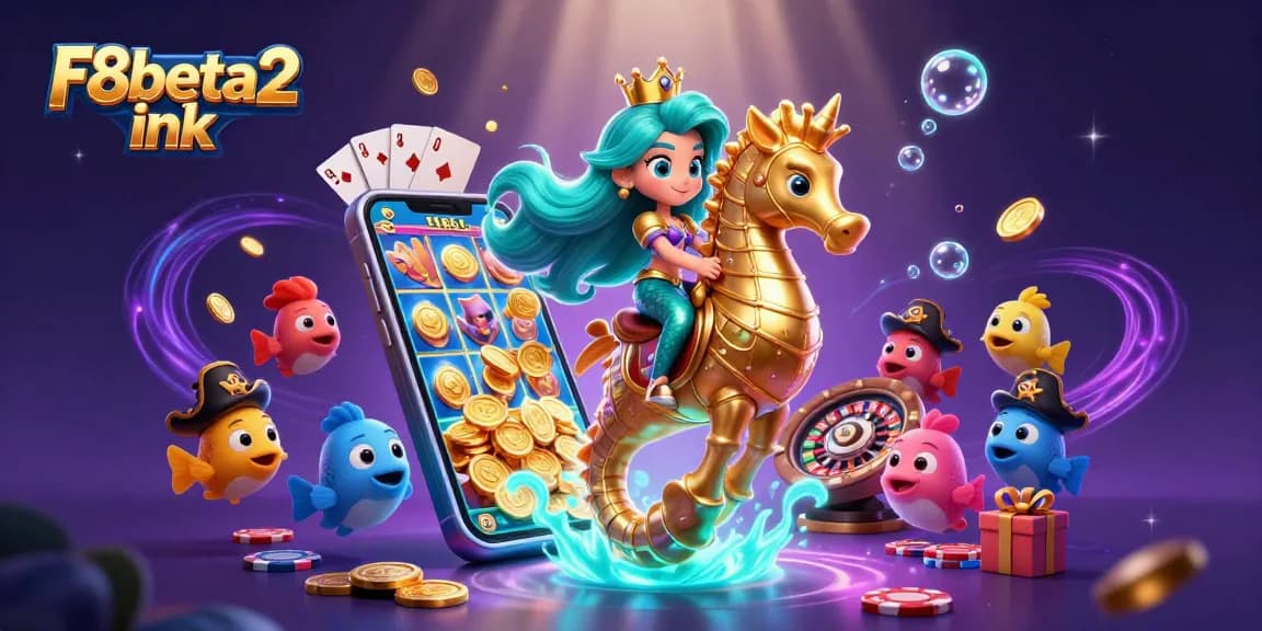 Experience thrilling wins at F8beta2 ink with colorful slot games and vibrant casino characters.