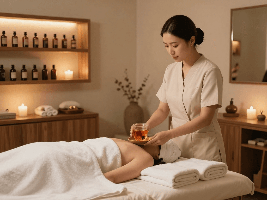 Relaxing consultation at Balanced Massage with mantra88 login feature for booking sessions.