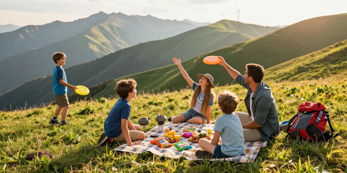 Family enjoying outdoor adventure with mantra88 login access to gaming options.