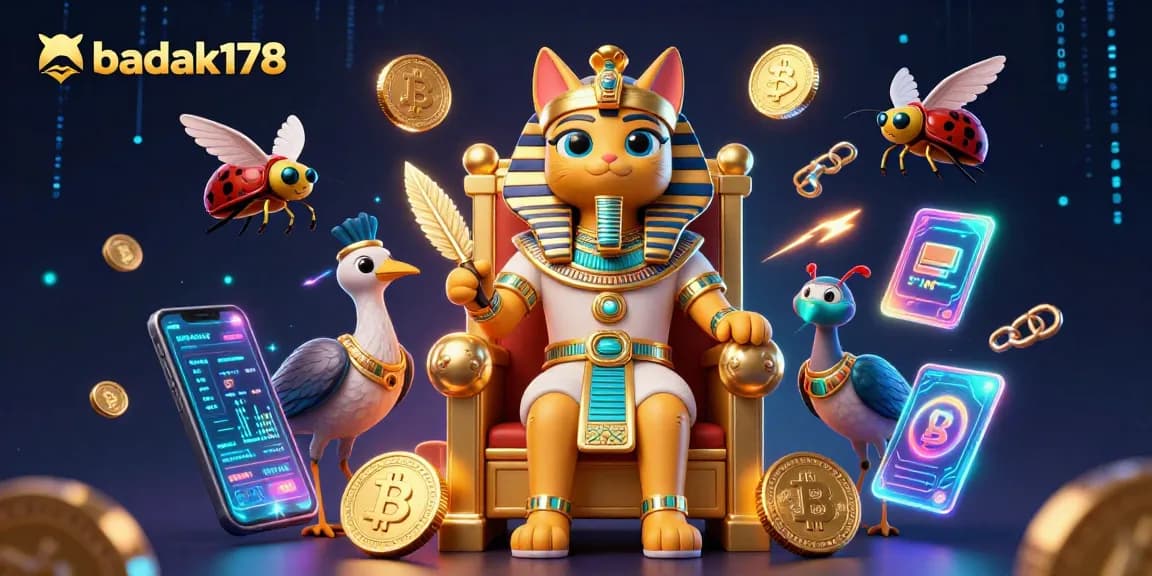 Engage with badak178's thrilling casino adventures featuring Egyptian charm and crypto elements.