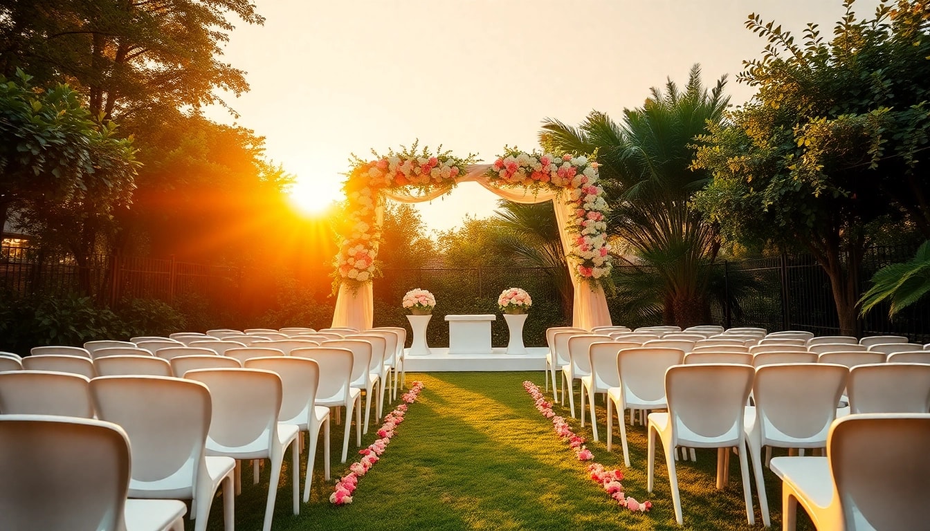 Discover wedding venue pricing clarksburg ca in a stunning outdoor wedding setup.