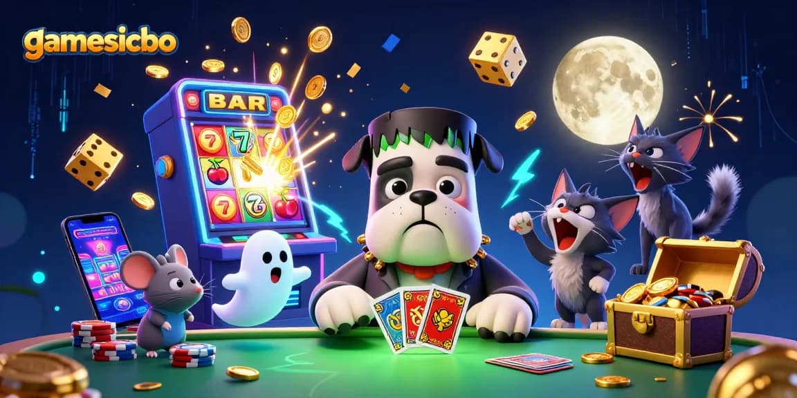 Experience gamesicbo with thrilling action and rich casino visuals in this engaging illustration.
