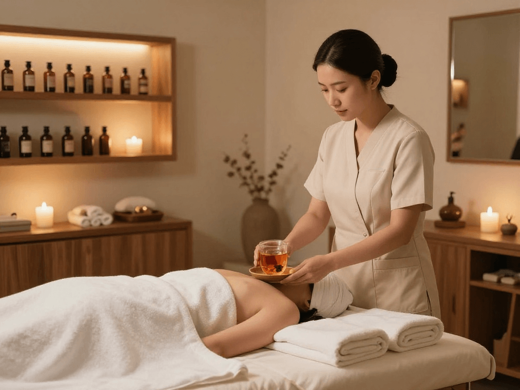 Relaxing consultation at Balanced Massage with mantra88 login feature for booking sessions.