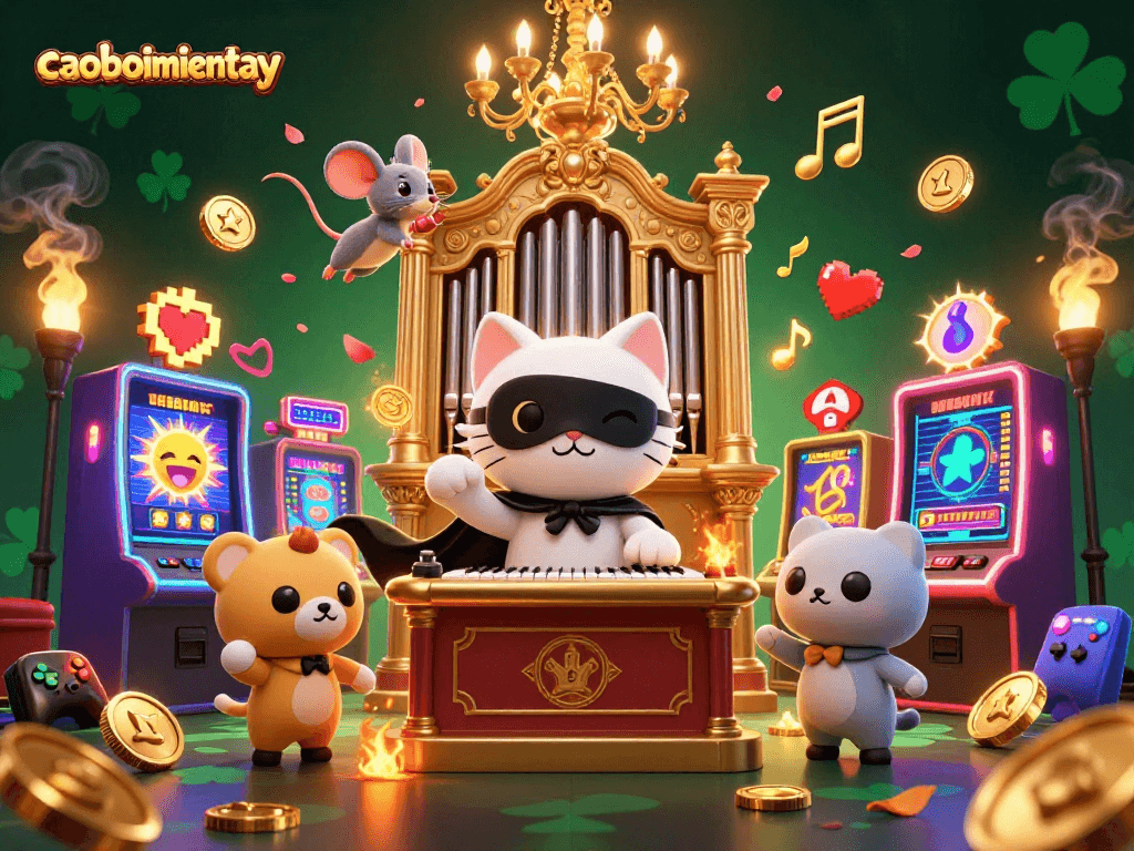 Experience thrilling action in caoboimientay with vibrant slot machines and iconic gaming characters.