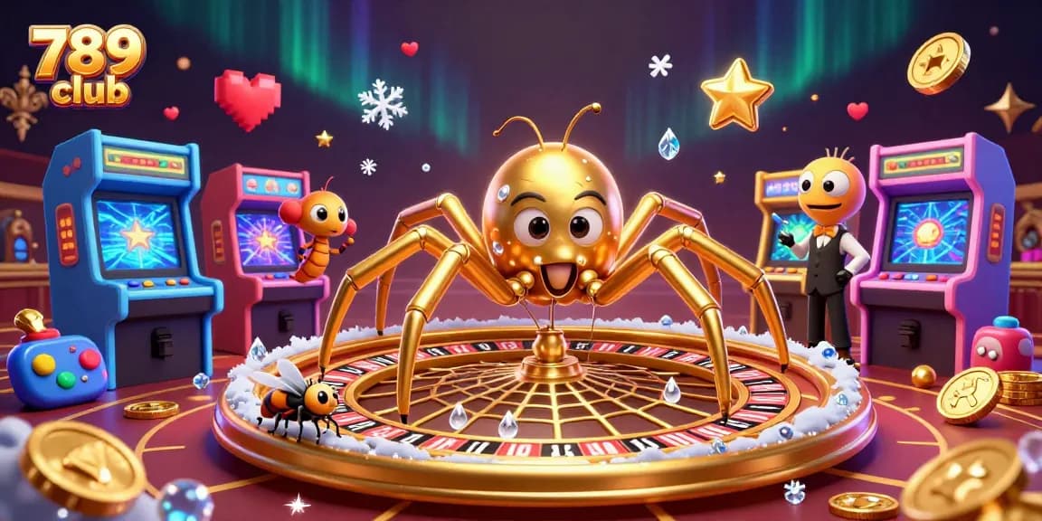 Experience the vibrant 789 club casino scene with unique characters and colorful game elements.