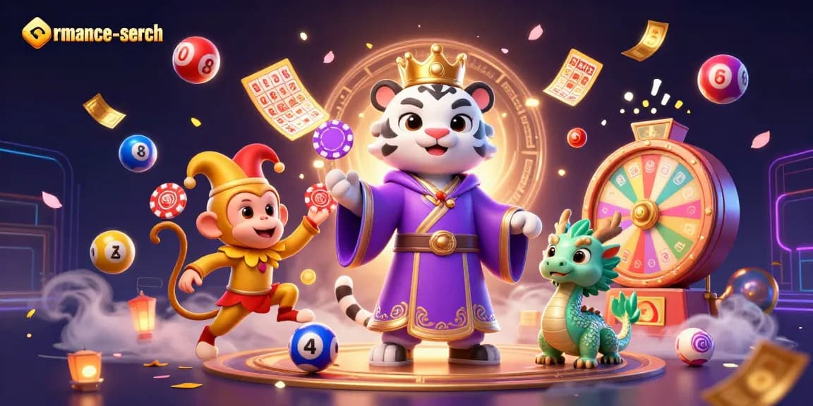 Experience thrilling wins in the romance-search with a vibrant casino-themed scene.