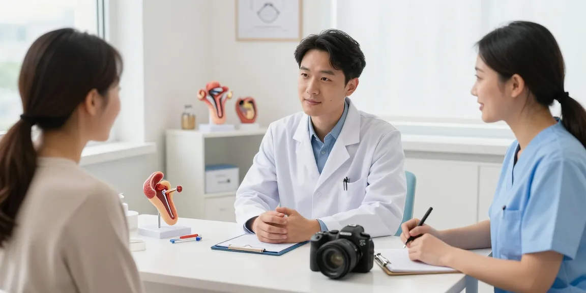 おすすめの安い包茎手術クリニックで医師が患者に説明しているシーン