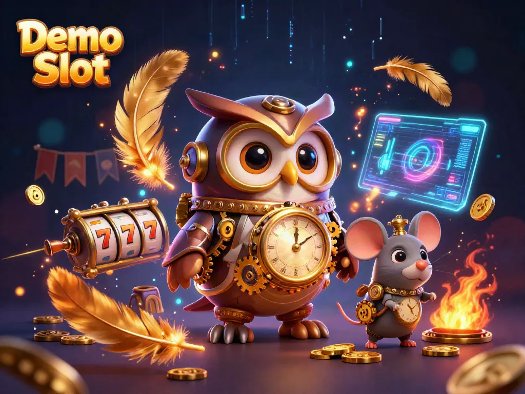 Engage with exciting Demo Slot gameplay featuring vibrant cartoon characters and thrilling casino elements.