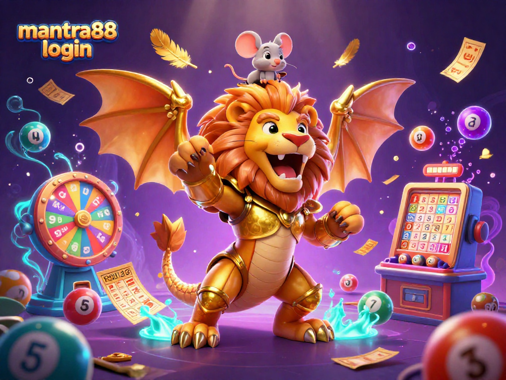 Experience the excitement of mantra88 login with dynamic lottery games and vibrant casino elements.