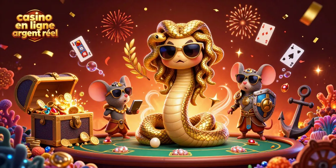 Les joueurs s'amusent au casino en ligne argent réel avec une atmosphère festive et des éléments de jeu dynamiques.