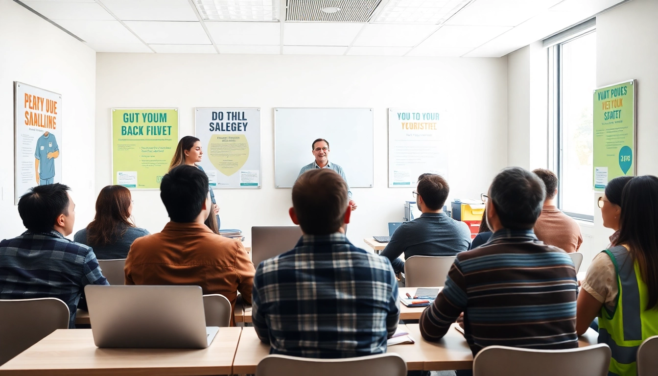 STSC certification training session with an instructor engaging learners in a classroom setting.