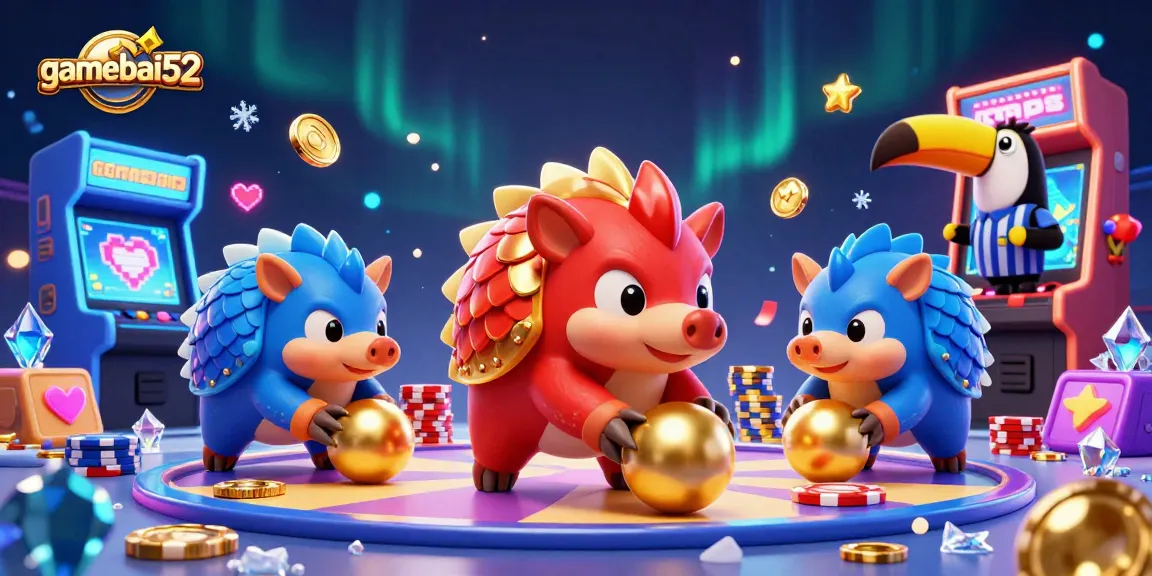 Gamebai52 features thrilling pangolins as they compete in a dynamic casino showdown.