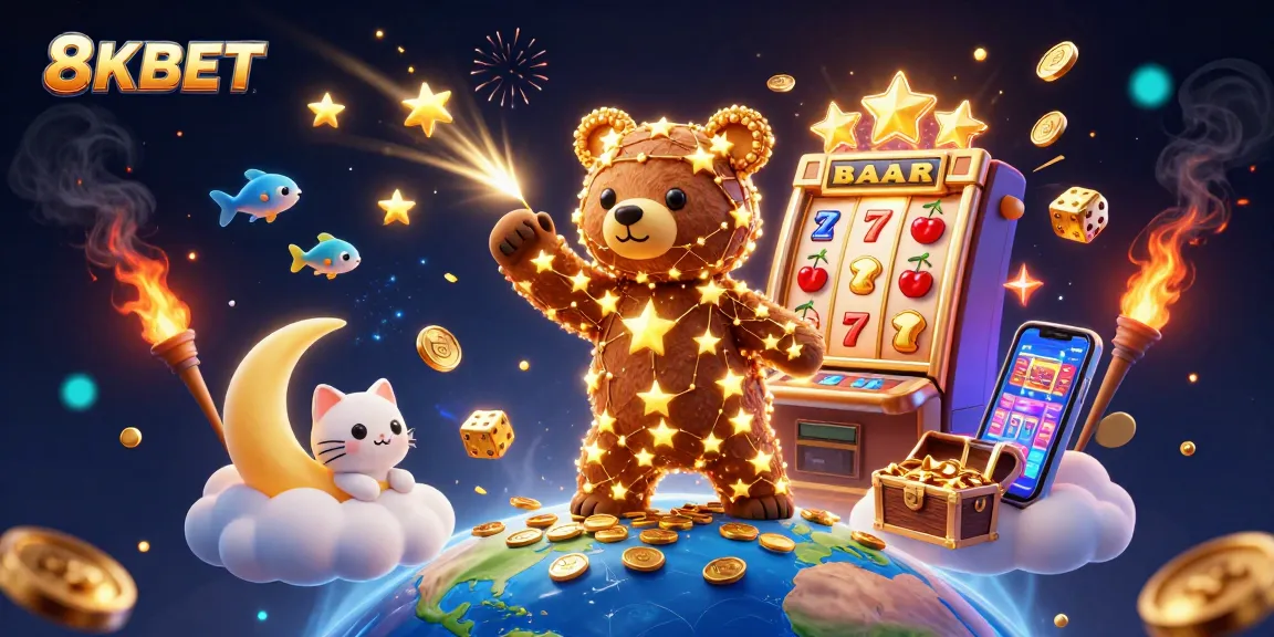 Spin to win with 8KBET's dazzling slot game experience featuring golden prizes and captivating characters.