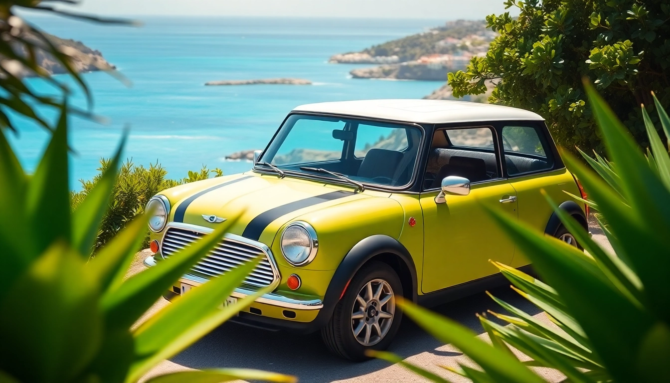 Enjoy a Mini Cooper St Barts rental along picturesque landscapes and stunning coastlines.