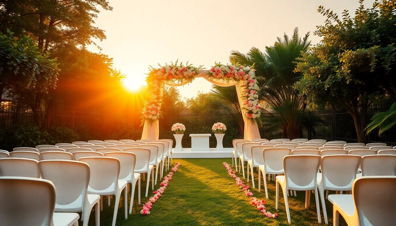 Discover wedding venue pricing clarksburg ca in a stunning outdoor wedding setup.