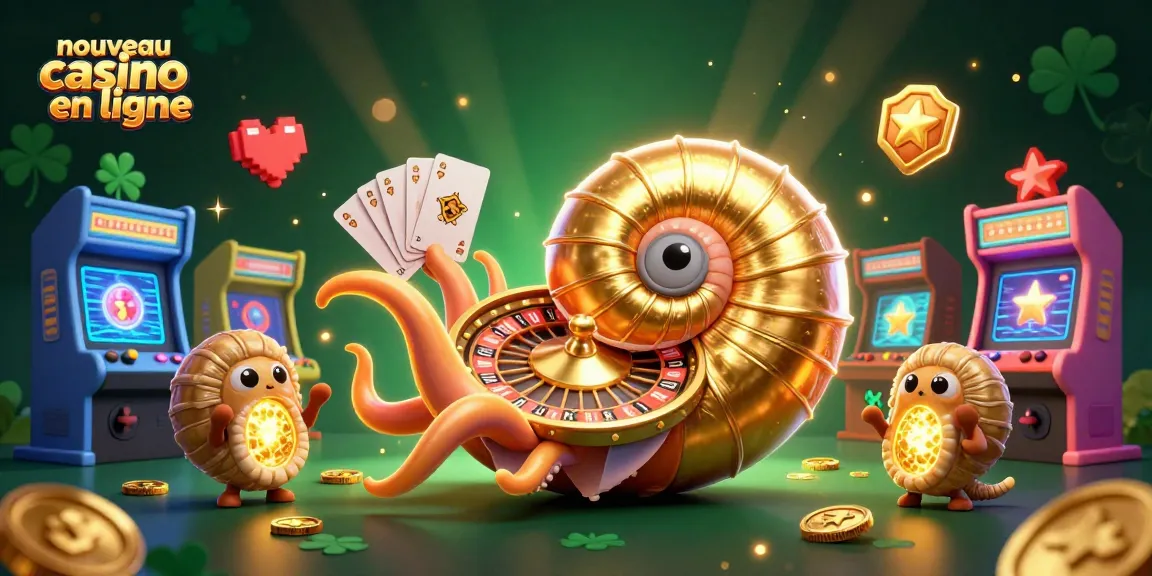 Profitez d'une expérience captivante sur le nouveau casino en ligne avec une nautilus géante transformée en roue de roulette.