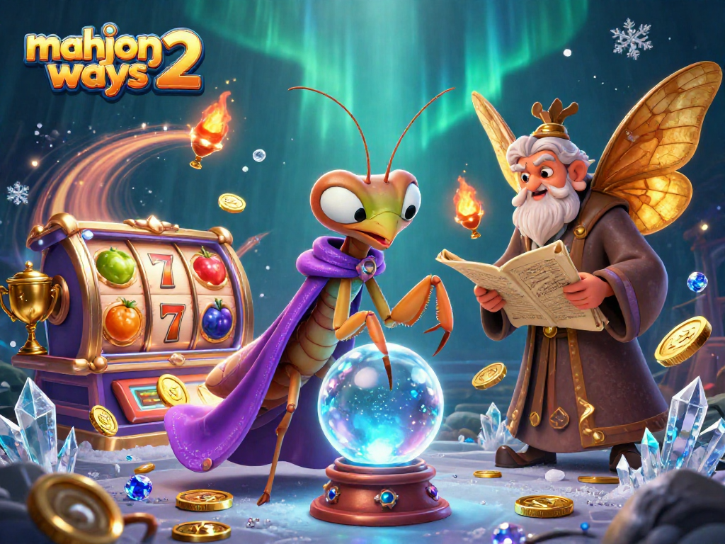 Experience the thrill of mahjong ways 2 with a vibrant 3D casino illustration featuring engaging characters.