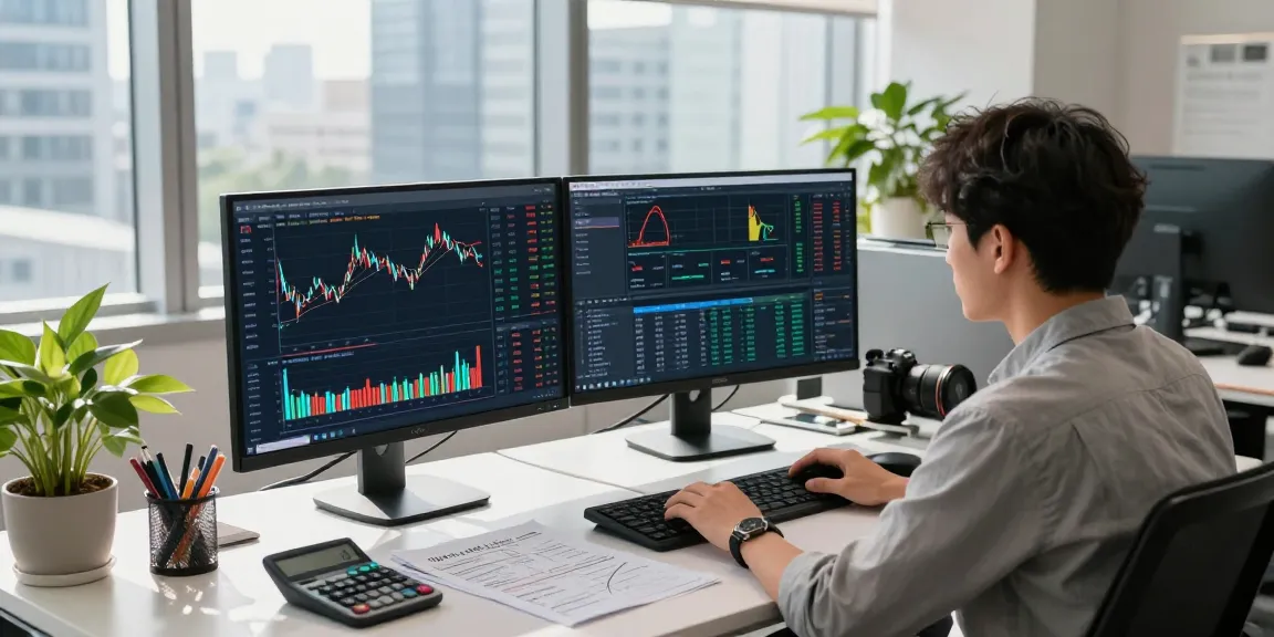 Taiwan stock depth data API analysis in a modern tech office with live market data.
