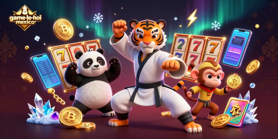 Experience the thrill of game-le-hoi-mexico with vibrant slot reels and dynamic characters.