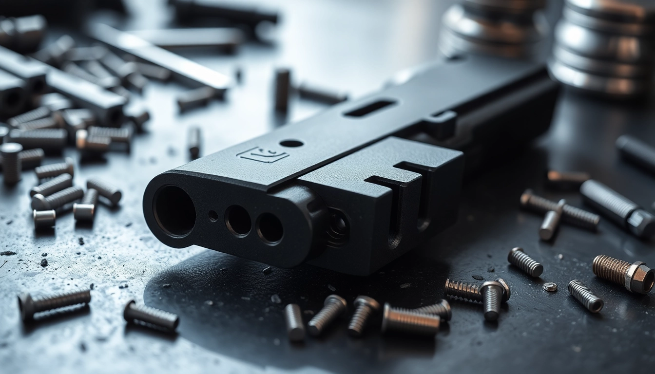 Showcase of Glock 19 Gen 3 OEM slide highlighting precision and quality in design